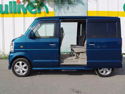 カタログ画像：エブリイワゴン （EVERY WAGON） ＰＺターボスペシャル 2005年8月 ABA-DA64W 660cc ターコイズグリーンパールメタリック 燃費15.0km / l 外装