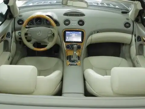 カタログ画像：ＳＬ （SL） ＳＬ３５０ 2003年6月 GH-230467 3700cc オブシディアンブラック（Ｍ） 燃費7.4km / l 内装