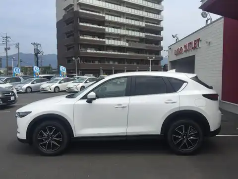 カタログ画像：ＣＸ－５ （CX-5） ２０Ｓ プロアクティブ 2018年3月 6BA-KFEP 2000cc スノーフレイクホワイトパールマイカ 燃費16.0km / l 外装