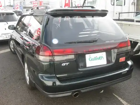 カタログ画像：レガシィツーリングワゴン （LEGACY TOURING WAGON） ＧＴ／Ｂ－ｓｐｅｃⅡ 1995年8月 E-BG5 2000cc ブラックマイカ 燃費10.4km / l バック