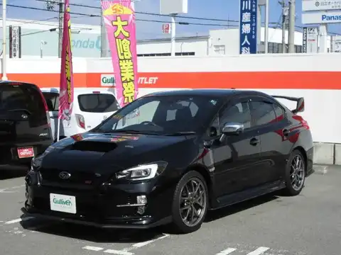 カタログ画像：ＷＲＸ ＳＴＩ （WRX STI） ＳＴＩ タイプＳ 2015年6月 CBA-VAB 2000cc クリスタルブラック・シリカ 燃費9.4km / l フロント