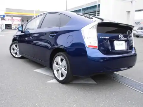 カタログ画像：プリウス （PRIUS） Ｇツーリングセレクション・レザーパッケージ 2009年5月 DAA-ZVW30 1800cc ダークブルーマイカ 燃費35.5km / l バック