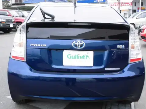 カタログ画像：プリウス （PRIUS） Ｇツーリングセレクション・レザーパッケージ 2009年5月 DAA-ZVW30 1800cc ダークブルーマイカ 燃費35.5km / l バック