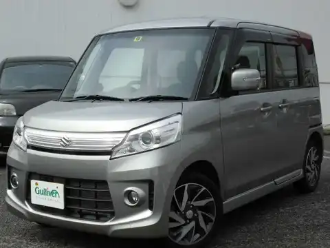 カタログ画像：スペーシアカスタム （SPACIA CUSTOM） ＴＳ 2013年6月 DBA-MK32S 660cc スチールシルバーメタリック 燃費26.0km / l 外装