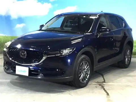 カタログ画像：ＣＸ－５ （CX-5） ２０Ｓ スマートエディション 2020年5月 6BA-KFEP 2000cc ディープクリスタルブルーマイカ 燃費14.6km / l フロント