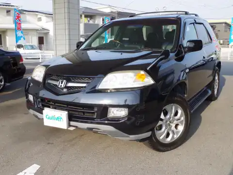 カタログ画像：ＭＤＸ （MDX） ベースグレード 2004年2月 CBA-YD1 3500cc ナイトホークブラック・パール 燃費7.8km / l フロント