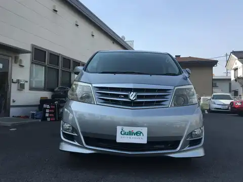 カタログ画像：アルファードＶ （ALPHARD V） ＭＳ 2007年6月 CBA-MNH10W 3000cc グレーメタリック 燃費8.9km / l フロント