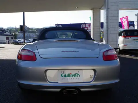 カタログ画像：ボクスター （BOXSTER） ボクスター 2005年8月 GH-98725 2700cc アークティックシルバーメタリックorＧＴシルバーメタリック 燃費9.3km / l バック