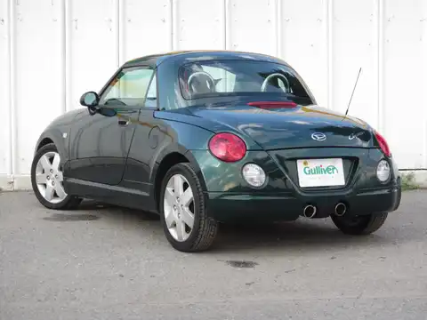 カタログ画像：コペン （COPEN） レザーパッケージ 2007年9月 ABA-L880K 660cc ＤＣ・ダークグリーンマイカ 燃費18.0km / l バック