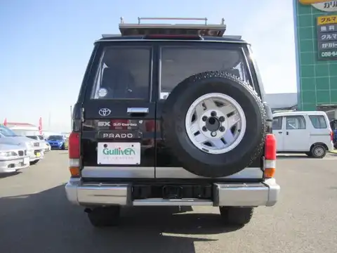 カタログ画像：ランドクルーザープラド （LAND CRUISER PRADO） ＳＸワイドリミテッド 1995年12月 KD-KZJ78W 3000cc バック