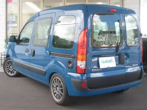 カタログ画像：カングー （KANGOO） １．６（ダブルバックドア） 2003年8月 GH-KCK4M 1600cc マリーン・ブルー バック