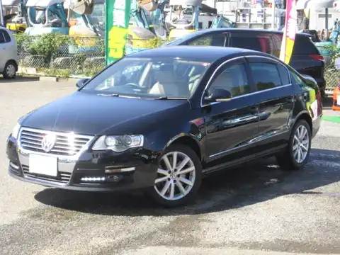 カタログ画像：パサート （PASSAT） Ｖ６ ４モーション 2008年1月 ABA-3CAXZF 3200cc シャドーブルーメタリック 燃費10.2km / l 外装