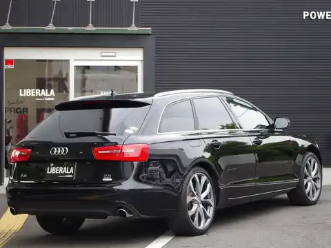 カタログ画像：Ａ６アバント （A6 AVANT） １．８ＴＦＳＩ Ｓラインパッケージ 2015年7月 ABA-4GCYG 1800cc ブリリアントブラック 燃費15.4km / l バック