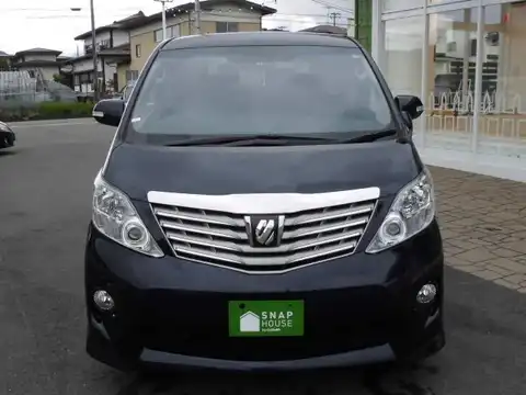 カタログ画像：アルファード （ALPHARD） ２４０Ｓ 2008年8月 DBA-ANH25W 2400cc ダークブルーマイカ 燃費11.4km / l フロント