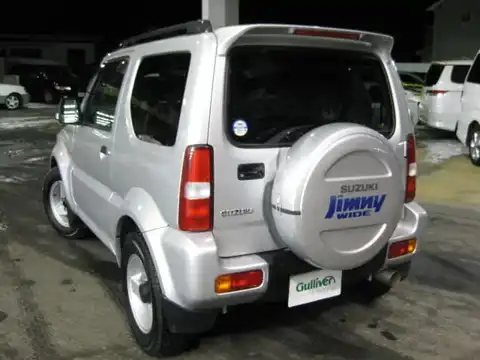 カタログ画像：ジムニーワイド （JIMNY WIDE） ベースグレード 2000年4月 TA-JB43W 1300cc シルキーシルバーメタリック 燃費14.0km / l 外装