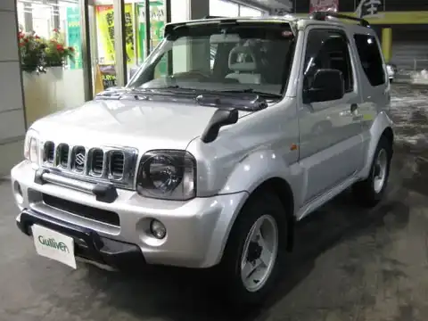 カタログ画像：ジムニーワイド （JIMNY WIDE） ベースグレード 2000年4月 TA-JB43W 1300cc シルキーシルバーメタリック 燃費14.0km / l 外装