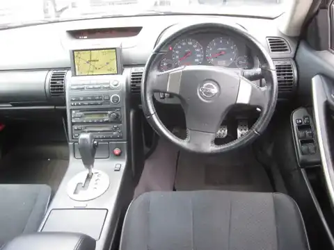 カタログ画像：スカイライン （SKYLINE） ２５０ＧＴｍ ＮＡＶＩエディション 2004年4月 GH-V35 2500cc ダイヤモンドシルバー（Ｍ） 燃費12.0km / l 内装