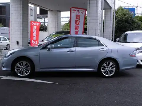 カタログ画像：クラウンハイブリッド （CROWN HYBRID） ハイブリッド スタンダードパッケージ 2008年5月 DAA-GWS204 3500cc ライトブルーマイカメタリック 燃費14.0km / l 外装