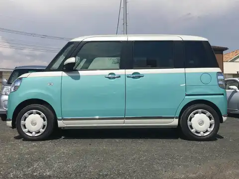 カタログ画像：ムーヴキャンバス （MOVE CANBUS） Ｘメイクアップリミテッド ＳＡⅢ 2019年10月 5BA-LA810S 660cc パールホワイトIII×ファインミントメタリック 燃費19.6km / l 外装