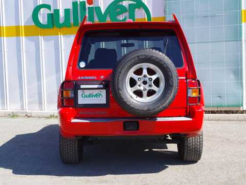 カタログ画像：パジェロ （PAJERO） Ｊトップ ＪＳ 1998年2月 E-V23C 3000cc パルマーレッド（Ｓ） バック