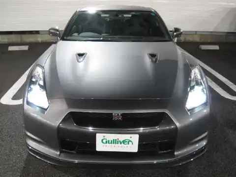 カタログ画像：ＧＴ－Ｒ （GT-R） ＧＴ－Ｒ スペックＶ 2009年2月 CBA-R35 3800cc ダークメタルグレー（Ｍ） 燃費8.3km / l フロント