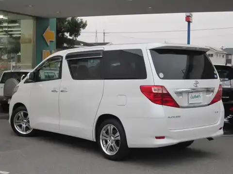 カタログ画像：アルファード （ALPHARD） ３５０Ｇ Ｌパッケージ 2008年5月 DBA-GGH25W 3500cc ホワイトパールクリスタルシャイン 燃費9.1km / l バック