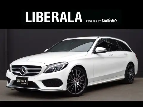 カタログ画像：Ｃクラスステーションワゴン （C-CLASS STATIONWAGON） Ｃ２５０ ステーションワゴン スポーツ 2016年6月 RBA-205245 2000cc ポーラーホワイト（Ｓ） 燃費15.4km / l フロント