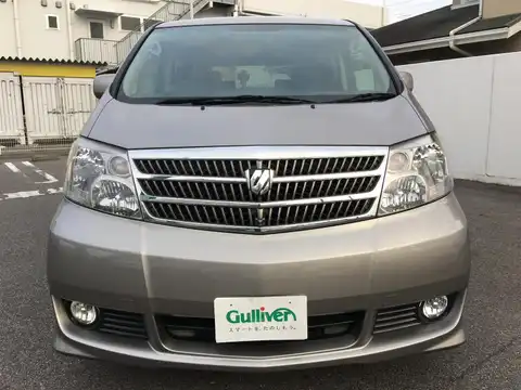 カタログ画像：アルファードＧ （ALPHARD G） ＡＳ プレミアム・アルカンターラバージョン 2004年2月 CBA-ANH10W 2400cc グレーメタリック 燃費9.7km / l フロント