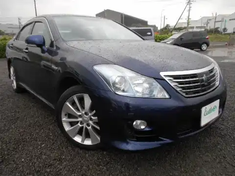 カタログ画像：クラウンハイブリッド （CROWN HYBRID） ハイブリッド 2008年5月 DAA-GWS204 3500cc ダークブルーマイカ 燃費14.0km / l メイン（その他）