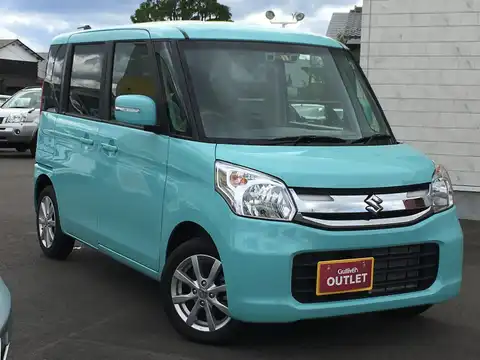 カタログ画像：スペーシア （SPACIA） Ｔ デュアルカメラブレーキサポート装着車 2015年8月 DAA-MK42S 660cc フレンチミントパールメタリック 燃費25.6km / l メイン（その他）