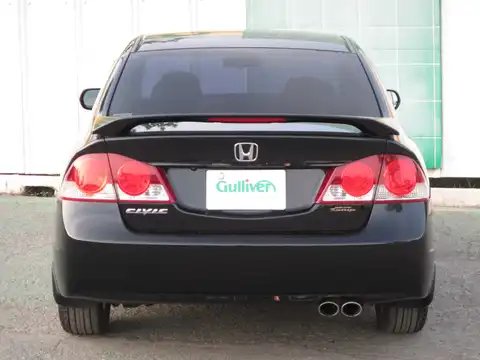 カタログ画像：シビック （CIVIC） １．８Ｓ 2005年9月 DBA-FD1 1800cc ナイトホークブラック・パール 燃費17.0km / l バック