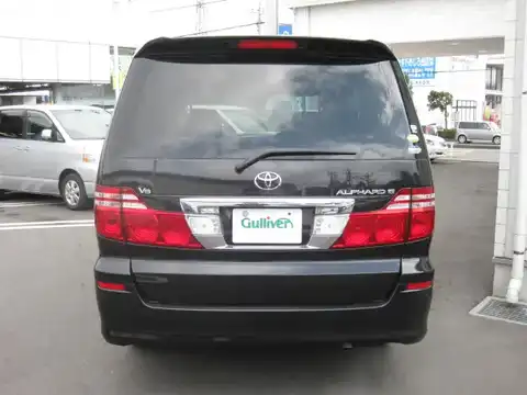 カタログ画像：アルファードＧ （ALPHARD G） ＭＸ 2007年6月 CBA-MNH10W 3000cc ブラックマイカ 燃費8.9km / l バック