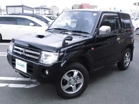 カタログ画像：パジェロミニ （PAJERO MINI） プレミアムセレクション 2011年1月 ABA-H58A 660cc ブラックマイカ 外装