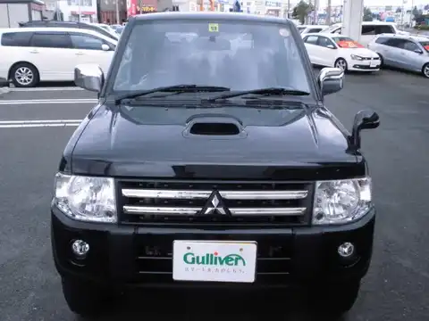 カタログ画像：パジェロミニ （PAJERO MINI） プレミアムセレクション 2011年1月 ABA-H58A 660cc ブラックマイカ フロント