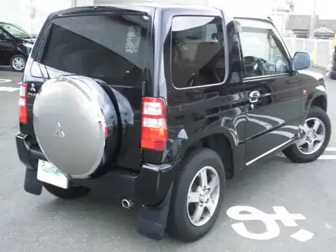 カタログ画像：パジェロミニ （PAJERO MINI） プレミアムセレクション 2011年1月 ABA-H58A 660cc ブラックマイカ バック