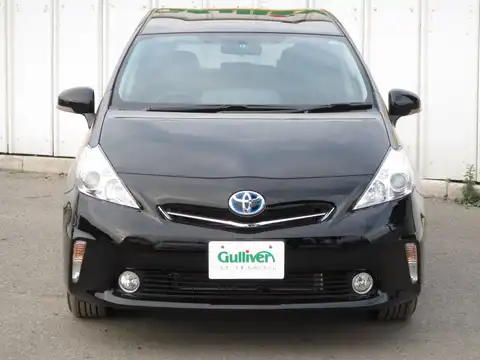 カタログ画像：プリウスα （PRIUS ALPHA） Ｓ チューン ブラック 2014年4月 DAA-ZVW40W 1800cc ブラック 燃費26.2km / l フロント