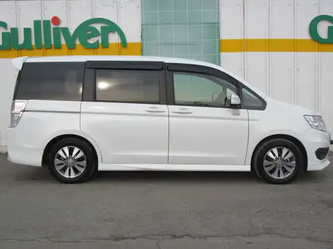 カタログ画像：ステップワゴンスパーダ （STEPWAGON SPADA） インターナビ パワーエディション 2012年11月 DBA-RK6 2000cc ホワイトオーキッド・パール 燃費13.6km / l 外装