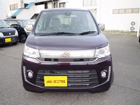 カタログ画像：ワゴンＲスティングレー （WAGON R STINGRAY） Ｊスタイル 2014年12月 DAA-MH44S 660cc ミステリアスバイオレットパール 燃費30.2km / l フロント