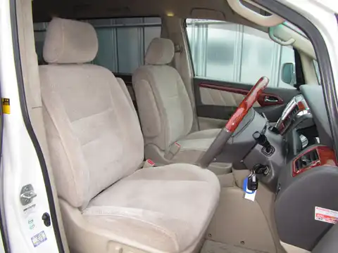 カタログ画像：アルファードＧ （ALPHARD G） ＭＺ 2007年6月 CBA-MNH10W 3000cc ホワイトパールクリスタルシャイン 燃費8.9km / l 内装