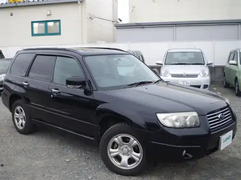 カタログ画像：フォレスター （FORESTER） ２．０Ｘ 2007年1月 CBA-SG5 2000cc オブシディアンブラック・パール 燃費13.0km / l メイン（その他）