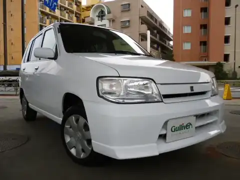 カタログ画像：キューブ （CUBE） アルテ ハイパーＣＶＴ－Ｍ６ 2001年5月 TA-ANZ10 1300cc ホワイト 燃費14.6km / l メイン（その他）