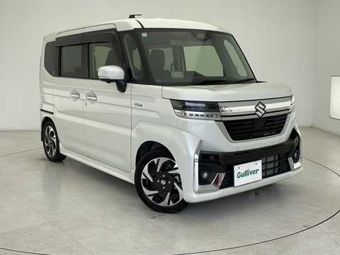 カタログ画像：スペーシアカスタム （SPACIA CUSTOM） ハイブリッドＸＳ 2023年11月 5AA-MK94S 660cc ピュアホワイトパールorピュアホワイトパール ブラック2トーンルーフ 燃費22.4km / l メイン（その他）