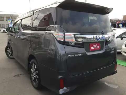 カタログ画像：ヴェルファイアハイブリッド （VELLFIRE HYBRID） ハイブリッドＺＲ 2015年1月 DAA-AYH30W 2500cc スパークリングブラックパールクリスタルシャイン 燃費18.4km / l バック