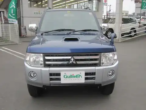 カタログ画像：パジェロミニ （PAJERO MINI） ＶＲ 2008年9月 ABA-H58A 660cc ダークブルーマイカ／クールシルバーメタリック・２トーンorクールシルバーメタリック／ダークブルーマイカ／クールシルバーメタリック・３ウェイ２トーン フロント