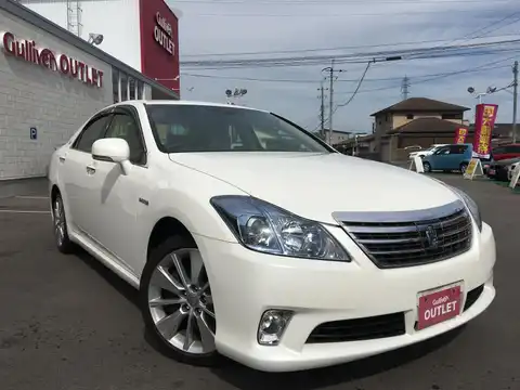 カタログ画像：クラウンハイブリッド （CROWN HYBRID） ハイブリッド Ｌパッケージ 2010年2月 DAA-GWS204 3500cc ホワイトパールクリスタルシャイン 燃費14.0km / l メイン（その他）