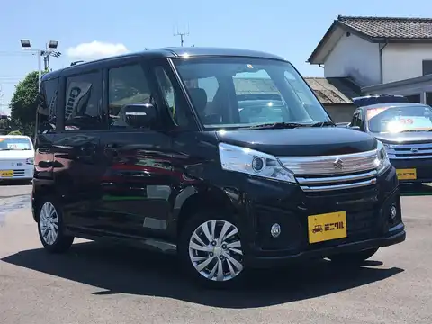 カタログ画像：スペーシアカスタム （SPACIA CUSTOM） ＧＳ 2015年5月 DAA-MK42S 660cc ブルーイッシュブラックパール３ 燃費30.6km / l メイン（その他）