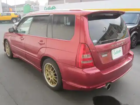 カタログ画像：フォレスター （FORESTER） クロススポーツ２．０Ｔ 2004年2月 TA-SG5 2000cc コアレッド・メタリック 燃費12.2km / l バック