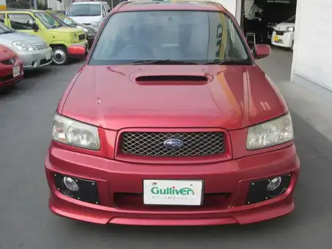 カタログ画像：フォレスター （FORESTER） クロススポーツ２．０Ｔ 2004年2月 TA-SG5 2000cc コアレッド・メタリック 燃費12.2km / l フロント