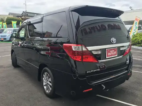 カタログ画像：アルファードハイブリッド （ALPHARD HYBRID） ハイブリッドＳＲ Ｃパッケージ 2011年11月 DAA-ATH20W 2400cc ダークバイオレットマイカメタリック 燃費16.2km / l バック