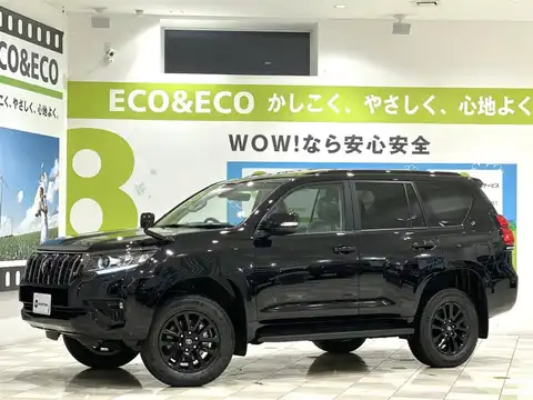 カタログ画像：ランドクルーザープラド （LAND CRUISER PRADO） ＴＸ Ｌパッケージ・ブラックエディション 2020年8月 3BA-TRJ150W 2700cc ブラックorアティチュードブラックマイカ 燃費8.3km / l フロント